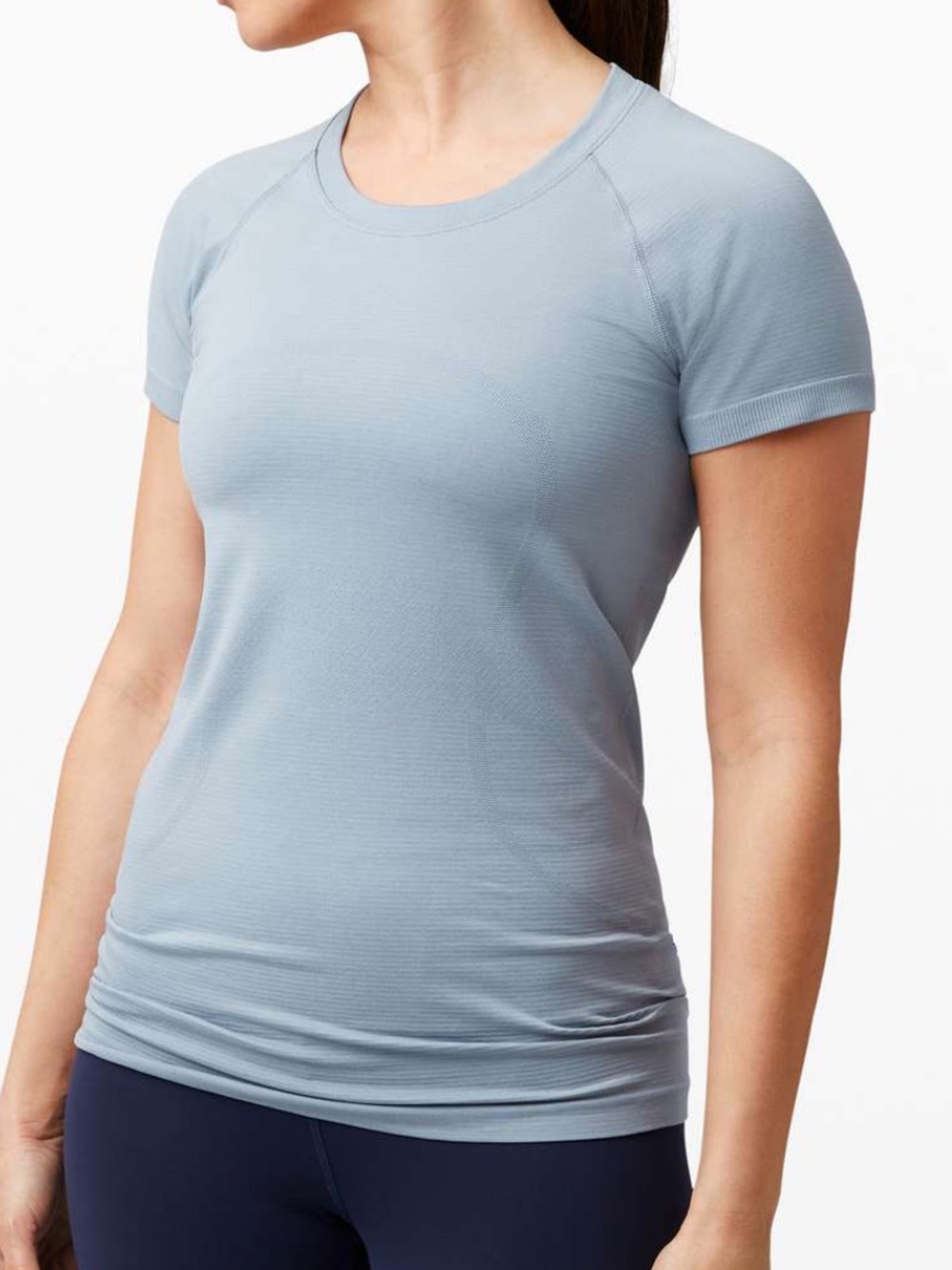 Lululemon light grey/blue short sleeve swiftly tech *see description